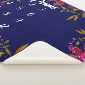 Baby Milestone Blanket Personalized Baby Girl Gift Sherpa Deken (3/4)