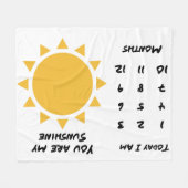 Baby Milestone deken prop (Sunshine) (Voorkant (Horizontaal))