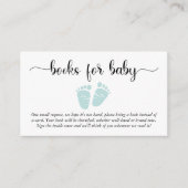 Baby miniboeken voor Baby shower Informatiekaartje (Voorkant)
