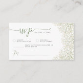 Baby minimalistisch Floral Vrijgezellenfeest RSVP Informatiekaartje (Voorkant)