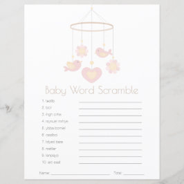 Baby Mobiele Nesting Feest Baby Woord Doorelkaar