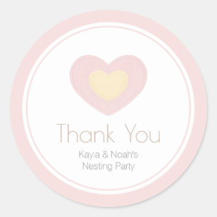 Baby Mobiele Nesting Feestje Ronde Sticker
