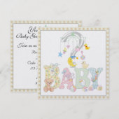 Baby Mobiele seksespecificatie Kaart (Voorkant / Achterkant)