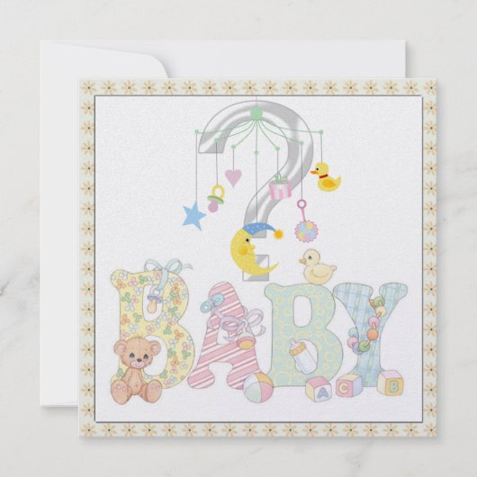 Baby Mobiele seksespecificatie Kaart (Voorkant)