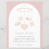 Baby Mobile Diaper Raffle SIgn (Voorkant)