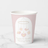 Baby Mobile Nesting Feestje Papieren Bekers (Voorkant)