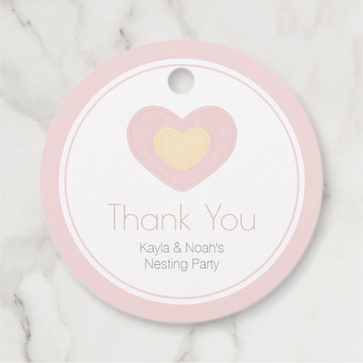 Baby Mobile Nesting Party Bedankjes Labels (Achterkant)