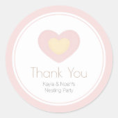 Baby Mobile Nesting Party Ronde Sticker (Voorkant)