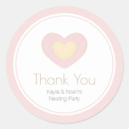 Baby Mobile Nesting Party Ronde Sticker