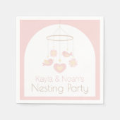 Baby Mobile Nesting Party Servet (Voorkant)