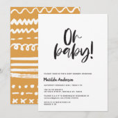 Baby, modern grafisch scandinavisch (Voorkant / Achterkant)