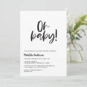 Baby, modern zwart en wit (Staand voorkant)