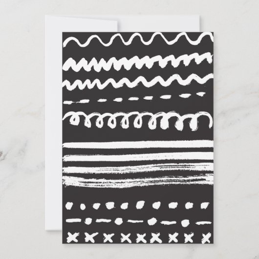 Baby, modern zwart en wit (Achterkant)