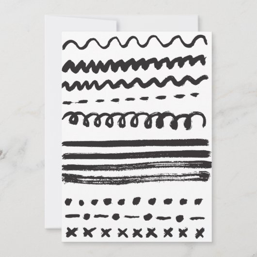 Baby, modern zwart en wit (Achterkant)