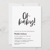 Baby! modern zwart, wit en groen (Voorkant)