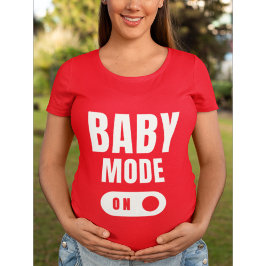 Baby-modus - Zwangerschap Aankondiging - Rood T-sh T-shirt