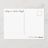 Baby & Moeder Giraffe #3 Briefkaart (Achterkant)