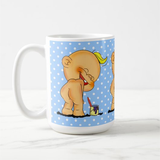 Baby mok/Mooning Koffiemok (Links)