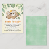 Baby Momma Sloths Boeken voor Baby shower Sprinkle Informatiekaartje (Voorkant / Achterkant)