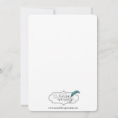 Baby Monkey Baby shower Invitation Kaart (Achterkant)