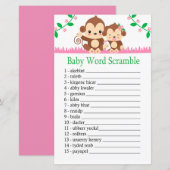 Baby Monkey Baby word scramble game (Voorkant / Achterkant)