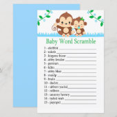 Baby Monkey Baby word scramble game (Voorkant / Achterkant)