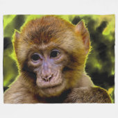 BABY MONKEY FLEECE DEKEN (Voorkant (Horizontaal))