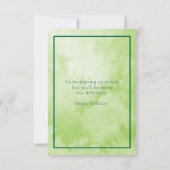 Baby Monkey Happy Birthday Special Grandson Kaart (Achterkant)