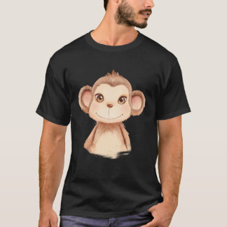Baby Monkey Infant Watercolor T-shirt