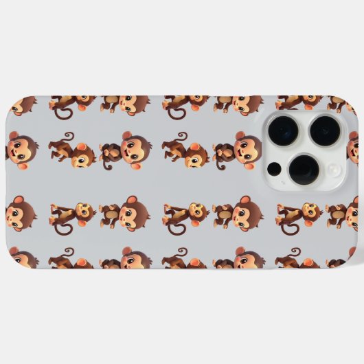 Baby Monkey iPhone/iPad Case (Achterkant (horizontaal))
