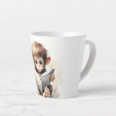 Baby Monkey Lezer Latte Mok (Rechterhoek)