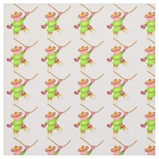 Baby Monkey on the Vine Stof (Swatch)