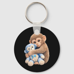Baby Monkey Punch Knuffel Autism Sleutelhanger