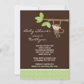 Baby Monkey Safari Baby shower Uitnodiging (Voorkant)