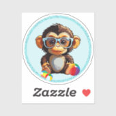 baby monkey sticker (Vel)