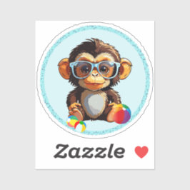 baby monkey sticker