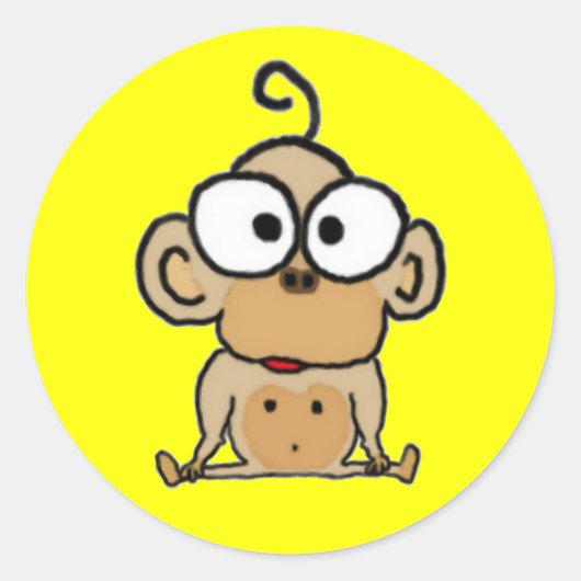 Baby Monkey Stickers (Voorkant)