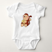 Baby Monkey with Banana Romper (Voorkant)