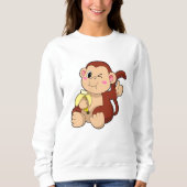 Baby Monkey with Banana Trui (Voorkant)