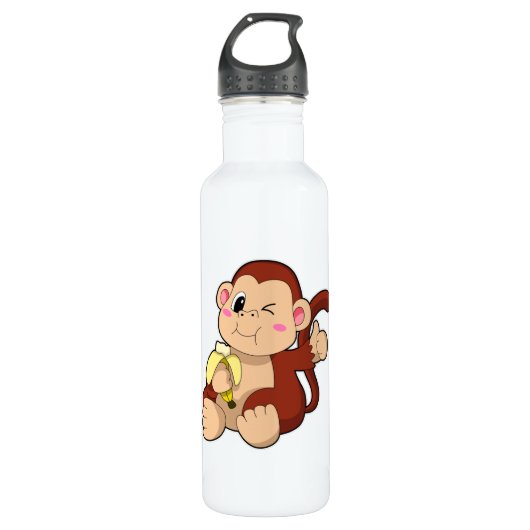 Baby Monkey with Banana Waterfles (Voorkant)