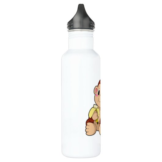 Baby Monkey with Banana Waterfles (Links)