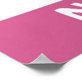 Baby Monster Baby Girl Shower Nursery Poster (Hoek)