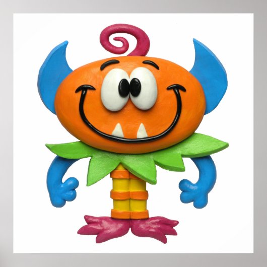 Baby Monster Baby Girl Shower Nursery Poster (Voorkant)