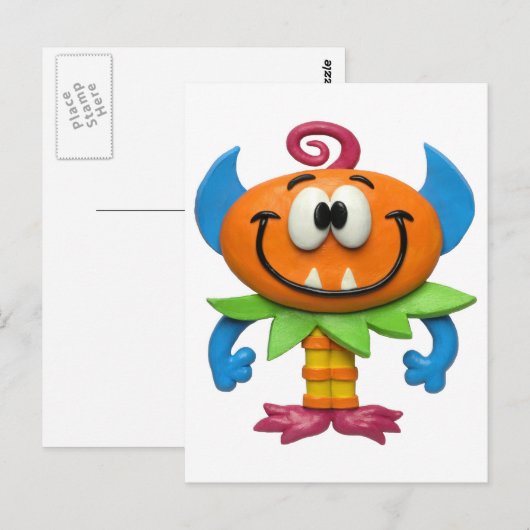 Baby Monster Briefkaart (Voorkant / Achterkant)