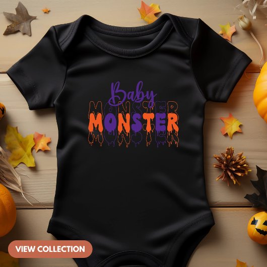 Baby Monster Halloween Familie Matchen Romper