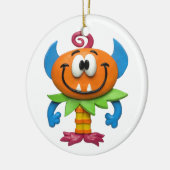 Baby Monster Keramisch Ornament (Links)
