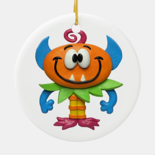 Baby Monster Keramisch Ornament (Achterkant)