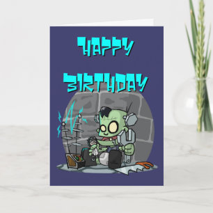 Baby Monster Verjaardag Kaart
