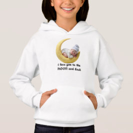 Baby Moon Girls Hoodie – Maan en baby knuffelkind