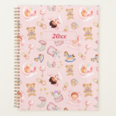 Baby Moon Star Beer Speelgoed Roze Thema Gepersona Planner (Voorkant)